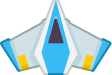 Player ship 2 blue