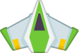 Player ship 2 green