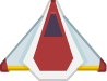 Player ship 3 red